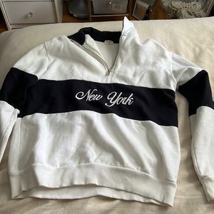 New York half zip hoodie